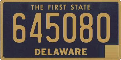DE license plate 645080