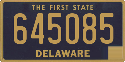 DE license plate 645085
