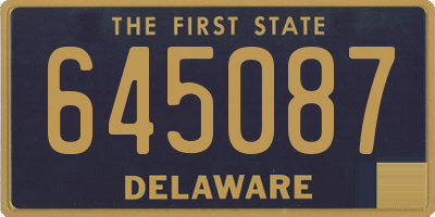 DE license plate 645087