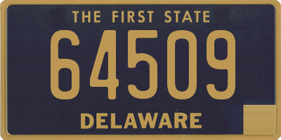 DE license plate 64509