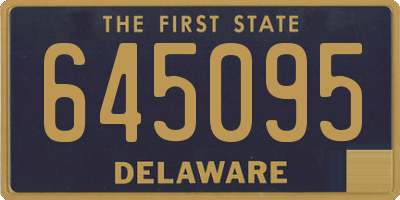 DE license plate 645095