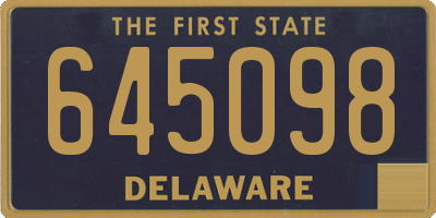 DE license plate 645098