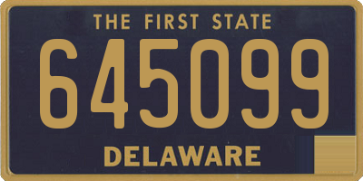 DE license plate 645099