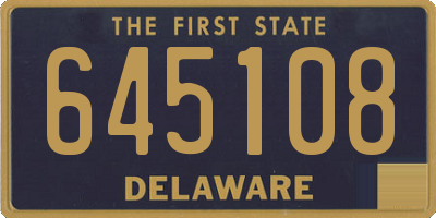 DE license plate 645108