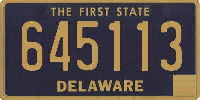 DE license plate 645113