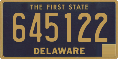 DE license plate 645122