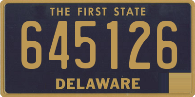 DE license plate 645126