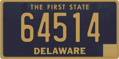 DE license plate 64514