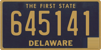 DE license plate 645141