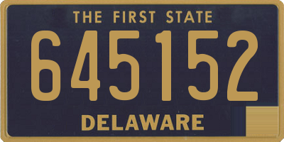 DE license plate 645152