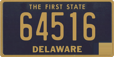 DE license plate 64516