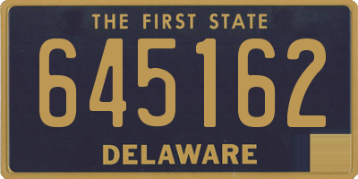 DE license plate 645162