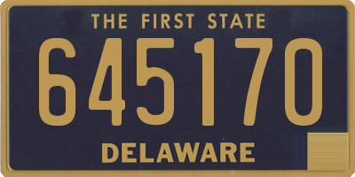 DE license plate 645170