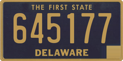 DE license plate 645177