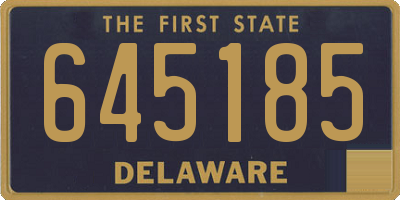 DE license plate 645185