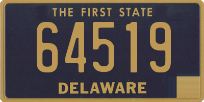 DE license plate 64519