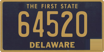 DE license plate 64520