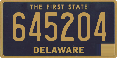 DE license plate 645204