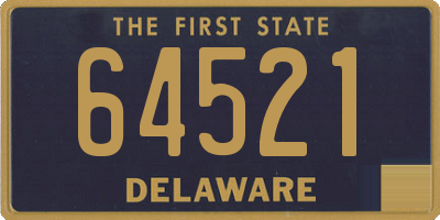 DE license plate 64521