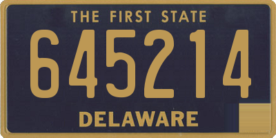 DE license plate 645214