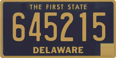DE license plate 645215