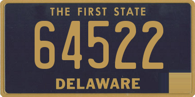 DE license plate 64522