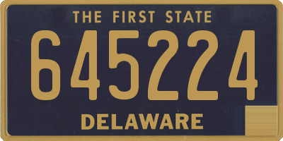 DE license plate 645224