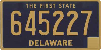 DE license plate 645227
