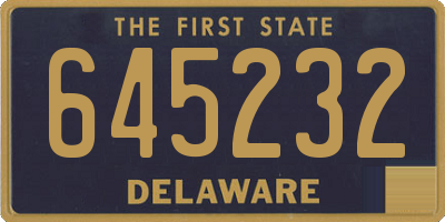 DE license plate 645232