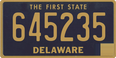 DE license plate 645235
