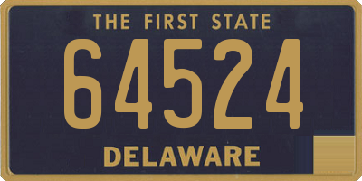 DE license plate 64524