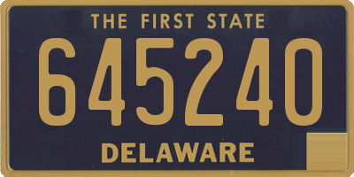 DE license plate 645240