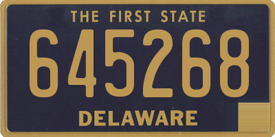 DE license plate 645268
