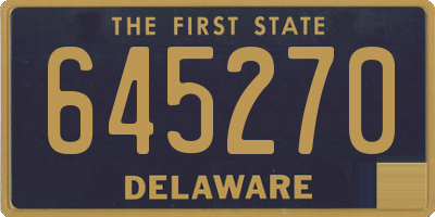 DE license plate 645270