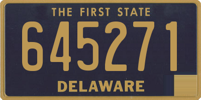 DE license plate 645271