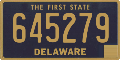 DE license plate 645279