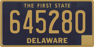 DE license plate 645280