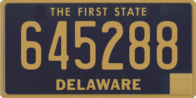 DE license plate 645288