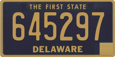 DE license plate 645297