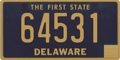 DE license plate 64531