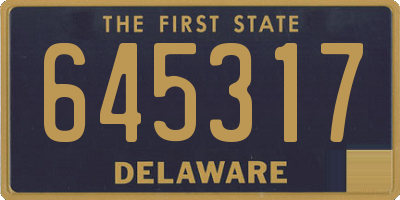 DE license plate 645317