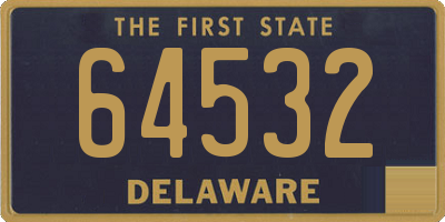 DE license plate 64532