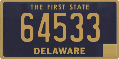 DE license plate 64533