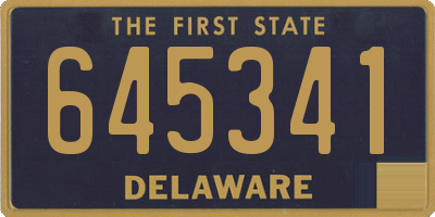 DE license plate 645341