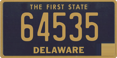 DE license plate 64535
