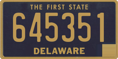 DE license plate 645351