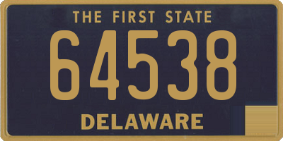 DE license plate 64538