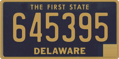 DE license plate 645395