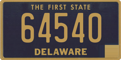 DE license plate 64540