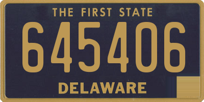 DE license plate 645406